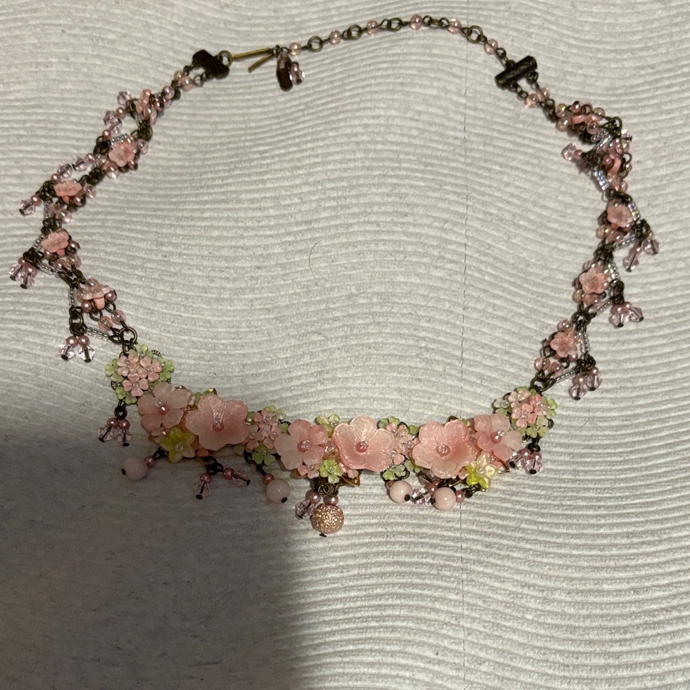 Colleen Toland Flower And Bead Necklace